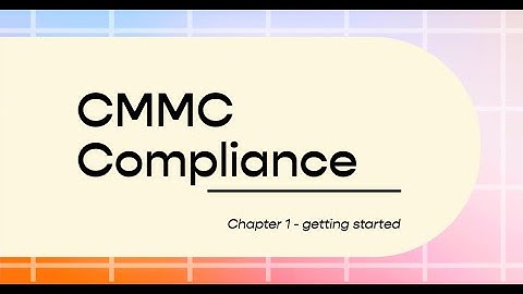 CMMC Compliance Getting Started
