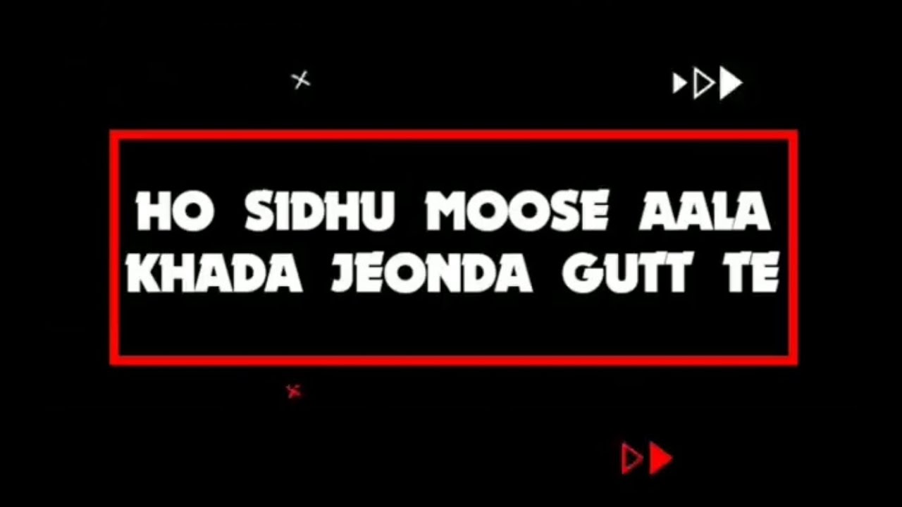 Gabbru Te Case Jeda Sanjay Datt Te | Sidhu Moose Wala | Black Background Status | watsapp Status