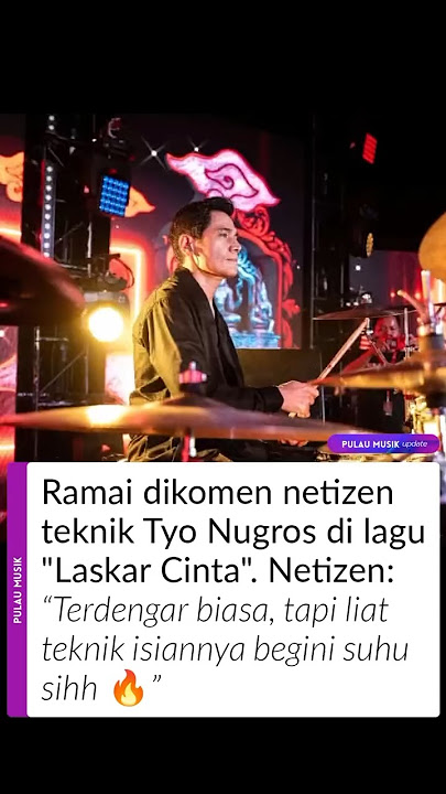 Umurnya 54 btw Tyo Nugros 😂 Laskar cinta drum #dewa19