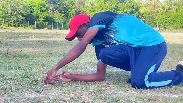 how to sitting  position in 100m starting point (in tamil)