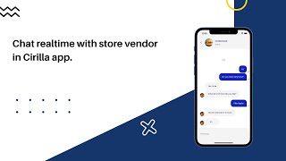Chat realtime with store vendor in Cirilla app. screenshot 1