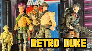 RETRO DUKE! G.I. Joe Classified Series Retro Cardback Duke Hasbro Pulse Review & Comparison Vintage