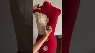 Your own pattern with tape and a mannequin #sewing #sewinghacks #sewingtips #shorts #sewingshorts