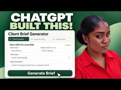 Build a Client Brief Generator in ChatGPT (Step by Step)