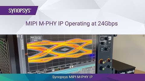 Synopsys MIPI M-PHY 7-nm Test Chip Performance Demo | Synopsys