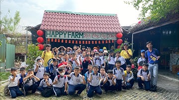 Các bạn lớp 3 trường Tiểu Học Phan Chu Trinh tham quan học tập trải nghiệm vui chơi tại Happy farm