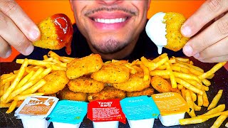 ASMR MCDONALD'S CHICKEN NUGGETS CHALLENGE MUKBANG NO TALKING JERRY CRUNCHY FOOD