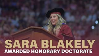 Sara Blakely awarded honorary doctorate by FSU