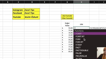 Dizi Formülü - Filter Formula