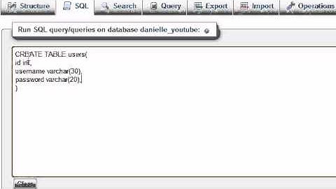 MySQL Database Tutorial - 29 - CREATE TABLE