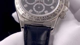 ロレックス デイトナ Ref.16519G ブラック8Pダイヤ 中古 228321