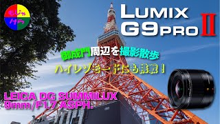 G9PROⅡ】 LEICA DG SUMMILUX 9mm/F1.7 ASPH. で東京タワー周辺を撮影