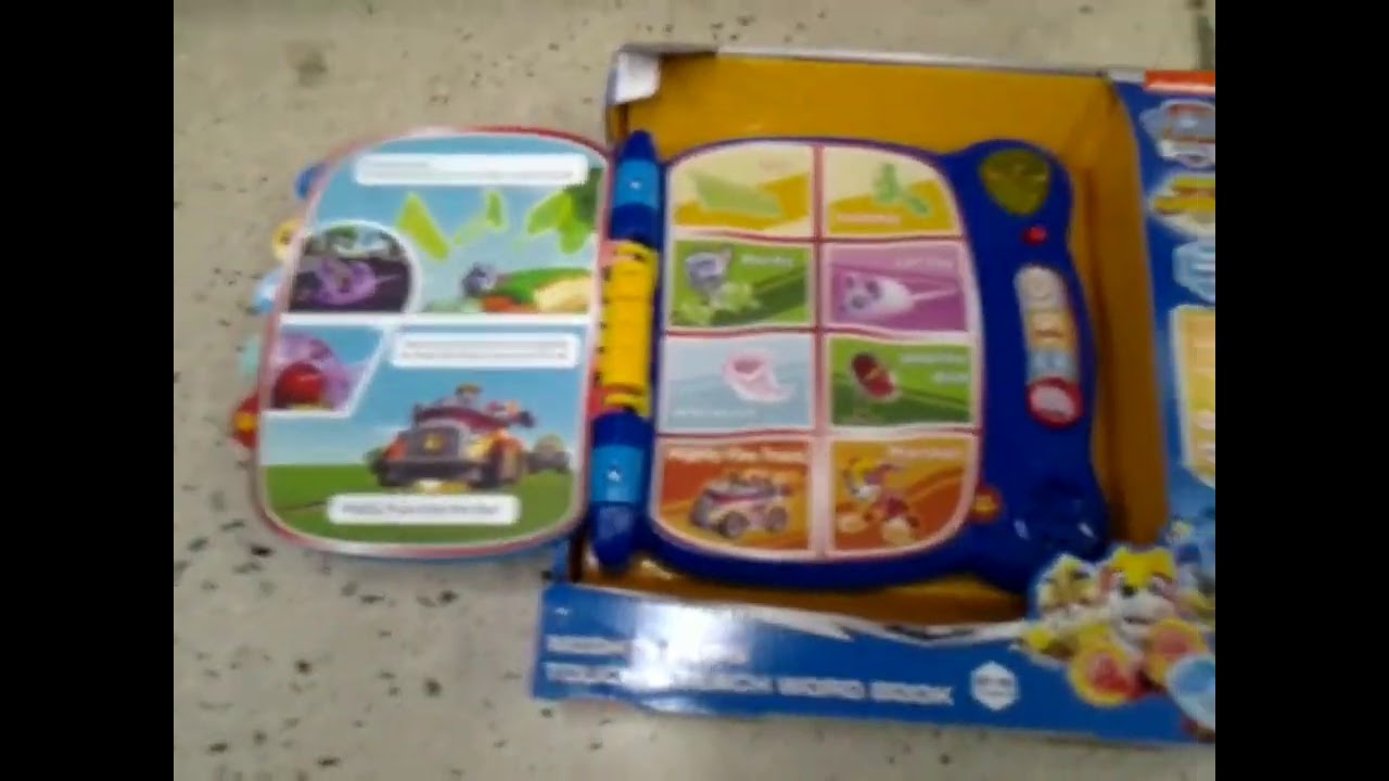 VTech PAW Patrol Mighty Pups Touch and Teach Word Book 2nd Look - YouTube