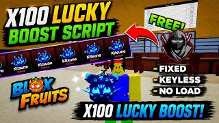[🐲 FIXED] Blox Fruits X100 Lucky Boost Script | Update | Fixed | Keyless | No Loading | Roblox