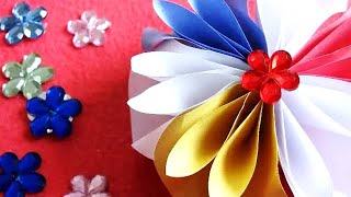 DIY Paper Flowers Very Easy and Simple Paper Crafts Легкий цветок из бумаги