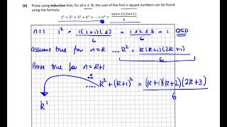 2020 LC P1 Q7(C) Calculator Use Proof by Induction