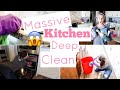 *MASSIVE* DEEP CLEAN MY KITCHEN WITH ME || ALL DAY SPEED CLEAN WITH ME || FITBUSYBEE