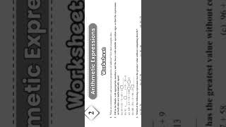 Class-7th "Mindful Maths" Practice Worksheets Chapter-1,2