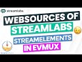 Streamlabs streamelements and streamdps websources in evmux