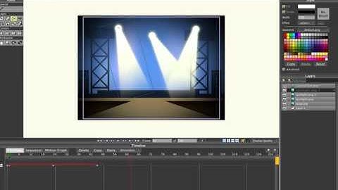 Creating a spotlight effect with Photoshop, Anime Studio Pro - MOHO Pro part 2