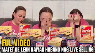MATET DE LEON, NAIYAK HABANG NAGLA-LIVE SELLING DAHIL SA MASASAKIT NA KOMENTO NG BASHERS.