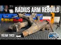 Classic Mini Radius Arm Rebuild - Reaming Bronze Bushings