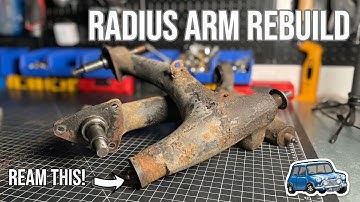 Classic Mini Radius Arm Rebuild - Reaming Bronze Bushings