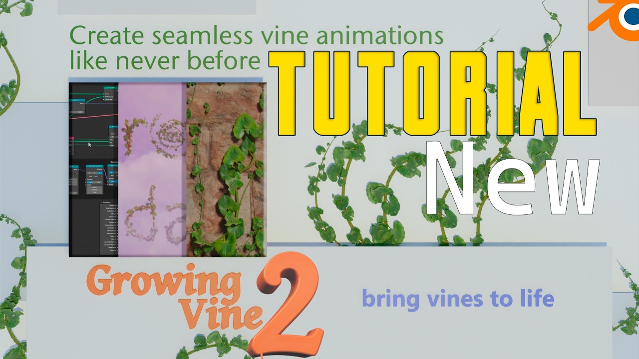 GrowingVine - animates the growth of vines, Growing Vine - Superhive  (formerly Blender Market)
