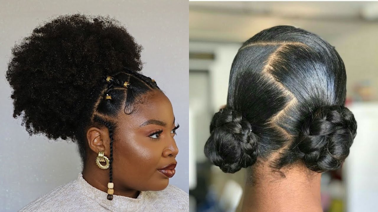 PROTECTIVE LOW MANIPULATION HAIRSTYLES FOR NATURAL HAIR COMPILATION ...