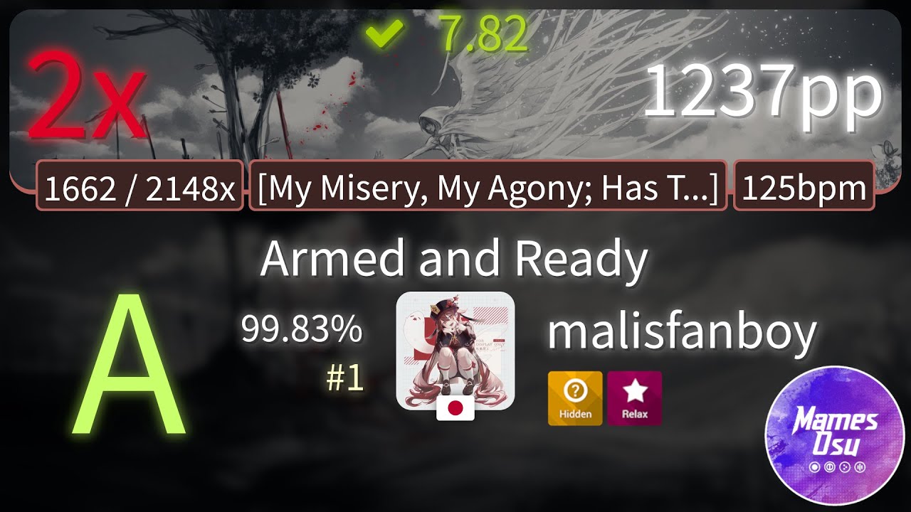 7.82⭐ malisfanboy | Jeff Williams feat. Casey Lee Williams - Armed and Ready +HDRX #1 1,237pp 2❌ osu