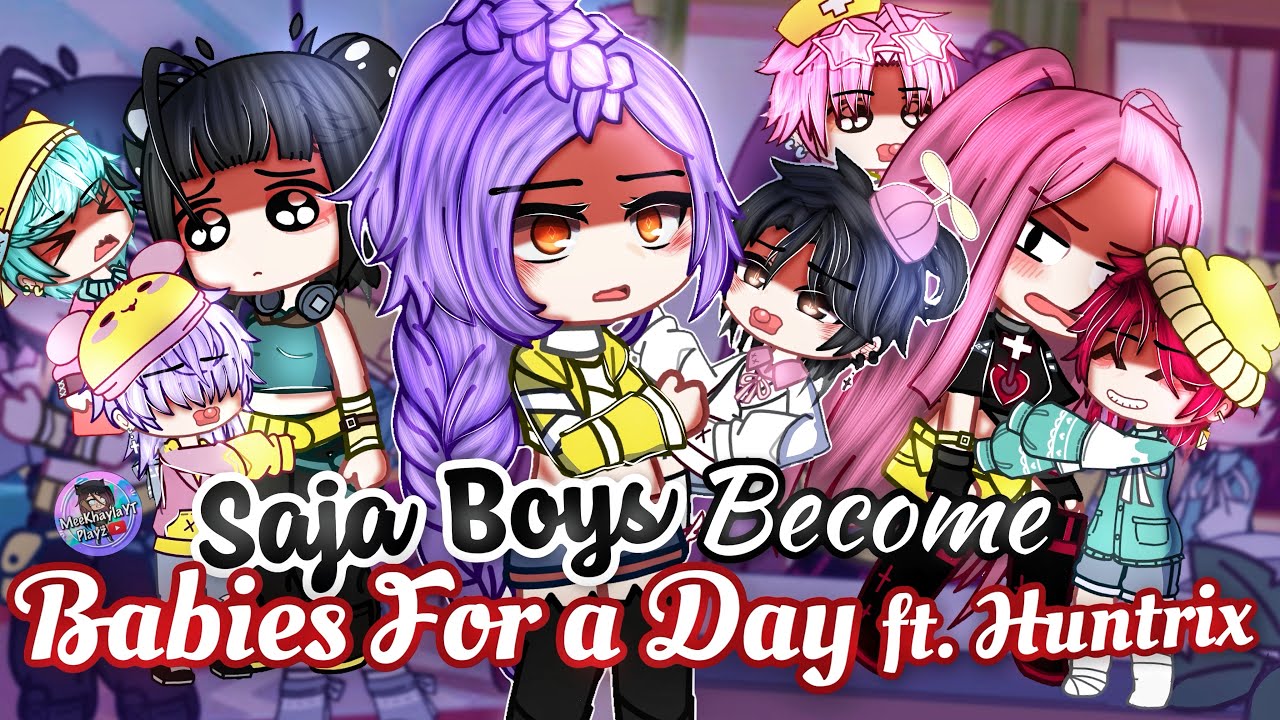 SAJA Boys Become Babies For A Day ft. HUNTRIX | KPOP Demon Hunters | GLMM/GCMM Gacha Club Mini Movie