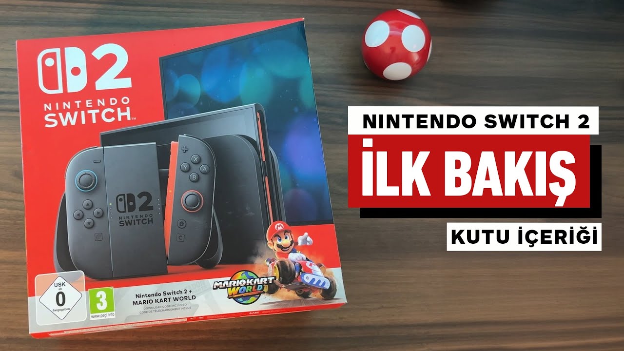 Nintendo Switch 2 Kutu İçeriği ve İlk Bakış - YouTube