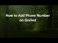 How to Add Phone Number on Grailed