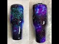 DIY Nebula Galaxy GLITTER Tumbler HTV