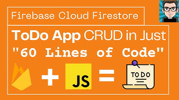 Firebase Cloud Firestore Web CRUD | ToDo App | 60 Lines of Code