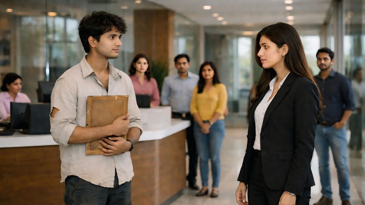 একটা ছেলে ছেঁড়া শার্ট পরে চাকরি চাইতে এসেছিল...  মালিকের মেয়ে কী করল তা দেখেই অবাক হয়ে গেল সবাই😱