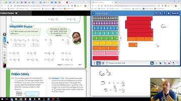 Envisions Grade 5: Lesson 7-10 -  Subtracting Mixed Numbers