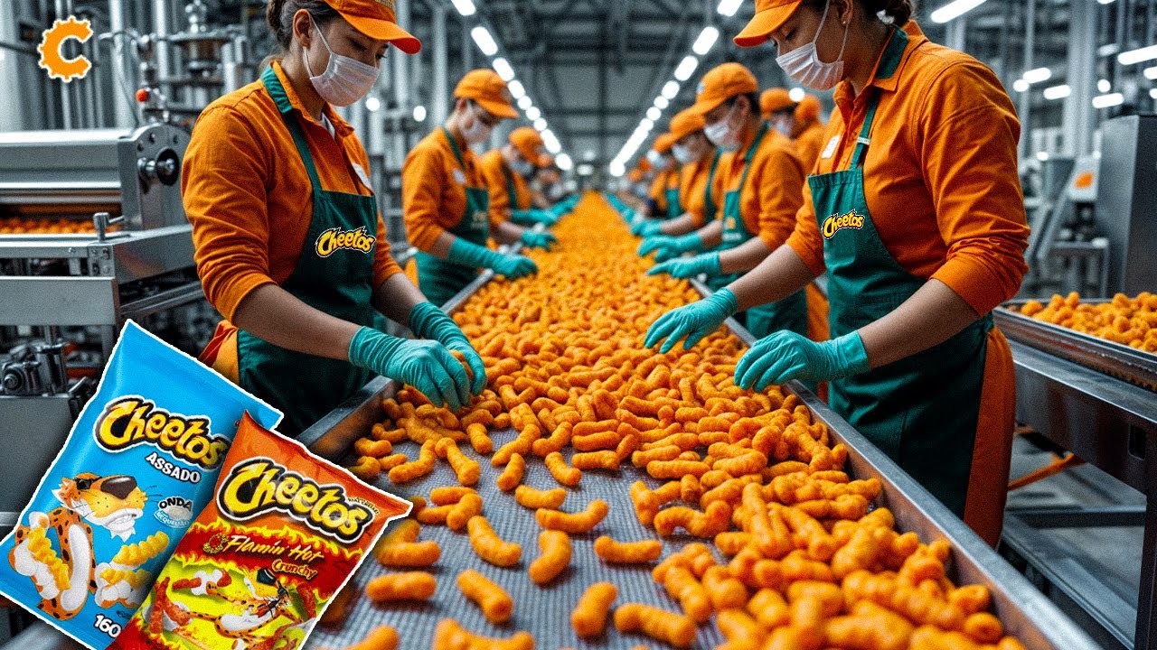 Como MILHÕES DE CHEETOS são feitos na FÁBRICA - Processo Industrial