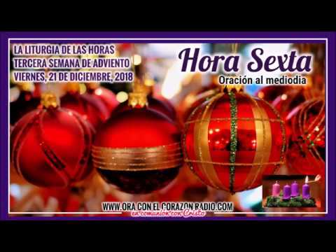 HORA SEXTA- ORACION AL MEDIODIA - VIERNES 21 DE DICIEMBRE, 2018 3ª SEMANA DE ADVIENTO agradecimiento frases