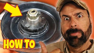 HOW TO REPLACE MOWER SPINDLE | PULLEY