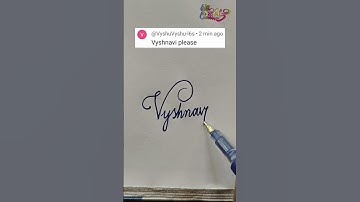 stylish name | Vyshnavi | sk cursive art | how to make a stylish name | stylish signature
