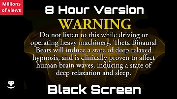 Deep Sleep | Solar Plexus Chakra | Binaural Beats | Black Screen | 8 Hour | 432Hz