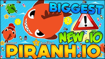 DETONANDO EM PIRANH.IO #1 - Biggest Piranha, Skins, Gameplay Piranhio