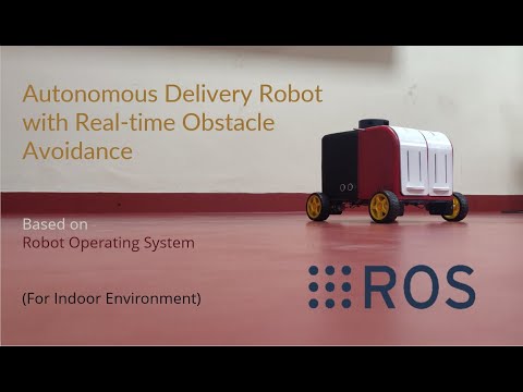 Autonomous Delivery Robot with Real Time Obstacle Avoidance | ROS (Robot Operating System) | AMR