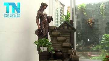 Thác nước phong thủy tiểu cảnh sân vườn TN03-101 | Thác nước Tâm Nguyên
