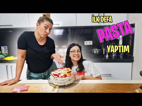 İLK DEFA PASTA YAPTIM ! VANİLYALI PASTA ! EYLÜL LAL