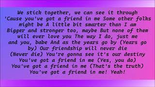 Toy Story 2, Youve Got A Friend In Me Wheezys Version Lyrics