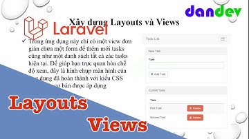 Xây dựng layout và view con trong laravel |dandev