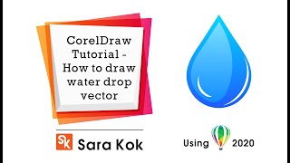 CorelDraw Tutorial How to draw water drop vector