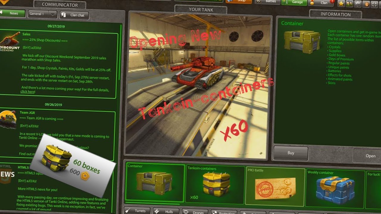 TO - Opening New Tankoin-Containers! 100,000 Tankoins? | ТАНКОИН КОНТЕЙНЕР ТАНКИ ОНЛАЙН